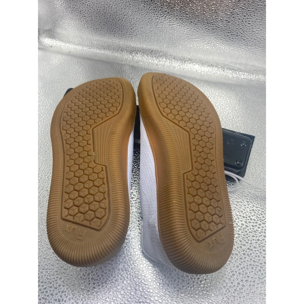 Flux Footwear Adapt Barefoot Training Shoes White Gum Sole Mens 6 Womens 7
